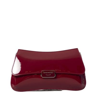 Emporio Armani pochette colore granata lucida 