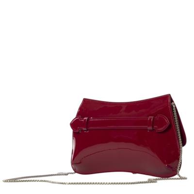 Emporio Armani pochette colore granata lucida 