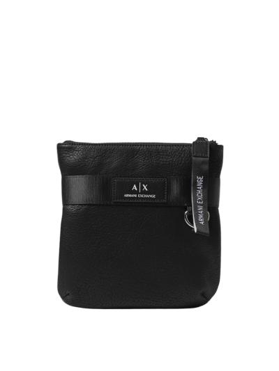Borsa a tracolla in pelle sintetica a grana Armani Exchange 