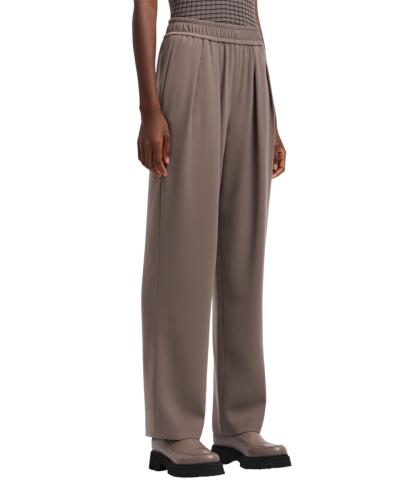 PANTALONI A VITA ELASTICA IN TECNO CADY