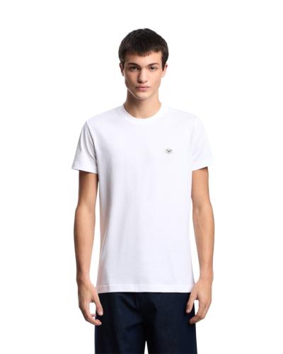 T-SHIRT IN JERSEY SUPIMA CON MICRO PATCH LOGO EMPORIO ARMANI