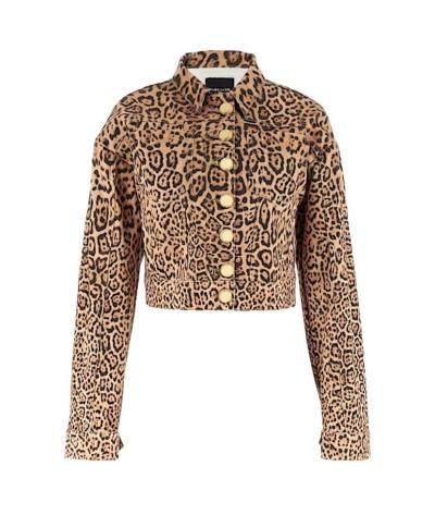 GIACCA DONNA MARCIANO BY GUESS IN DENIM LEOPARDATA 