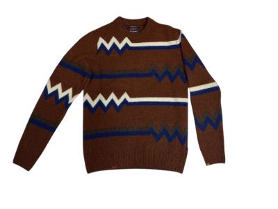 MAGLIONE BOB IN MISTO LANA CON FANTASIA GEOMETRICA 