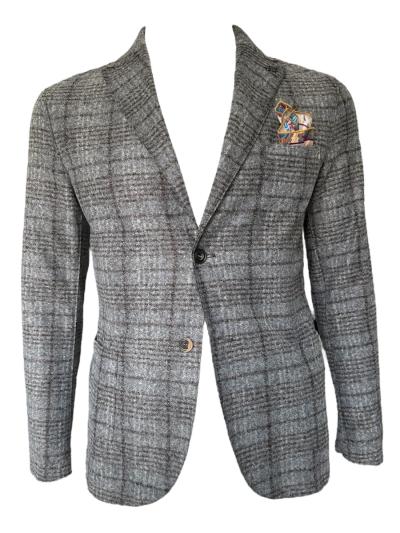 GIACCA UOMO BOB MONOPETTO TESSUTO FANTASIA 