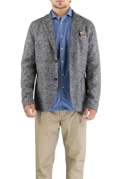 GIACCA UOMO BOB IN LANA CON SCOLLO REVER STILE BLAZER