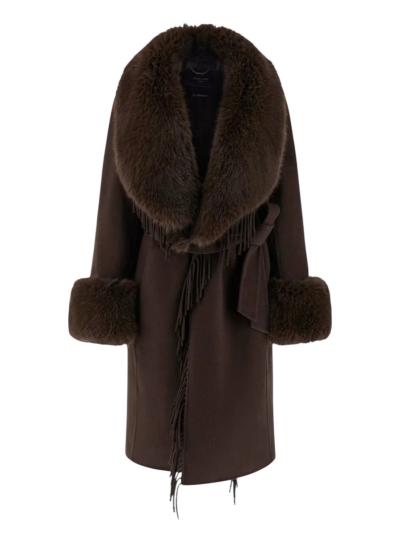 CAPPOTTO LUNGO DONNA MARCIANO IN MISTO LANA