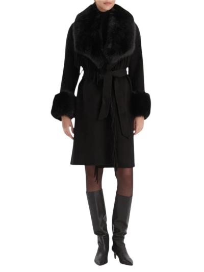 CAPPOTTO LUNGO DONNA MARCIANO IN MISTO LANA