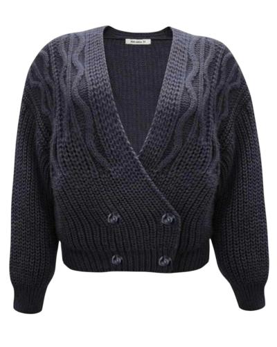 CARDIGAN DONNA ANNARITA N CON AMPIA SCOLLATURA 