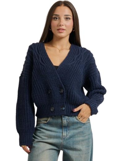 CARDIGAN DONNA ANNARITA N CON AMPIA SCOLLATURA 