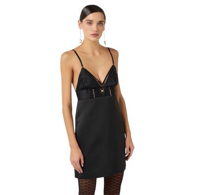 Mini abito donna ELISABETTA FRANCHI in duchesse con elastici