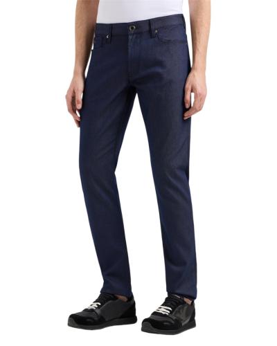 PANTALONI J06 SLIM FIT IN MISTO COTONE MICRO ARMATURATO A POIS