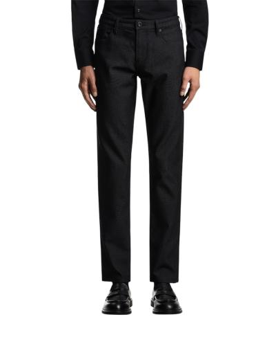 PANTALONI J06 SLIM FIT IN MISTO COTONE MICRO ARMATURATO A POIS