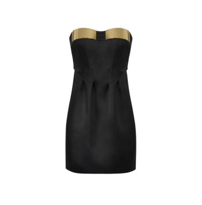 MINI ABITO DONNA ELISABETTA FRANCHI IN DUCHESSE CON COPPE GIOIELLO