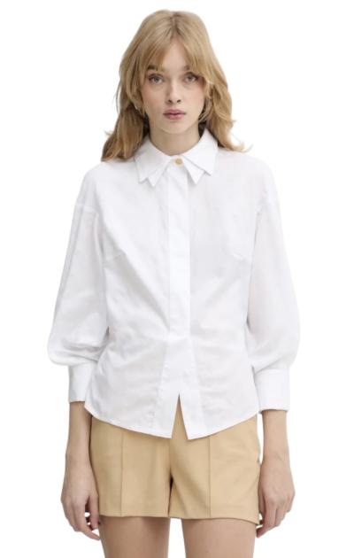 CAMICIA IN COTONE JACQUARD CON GEMELLI