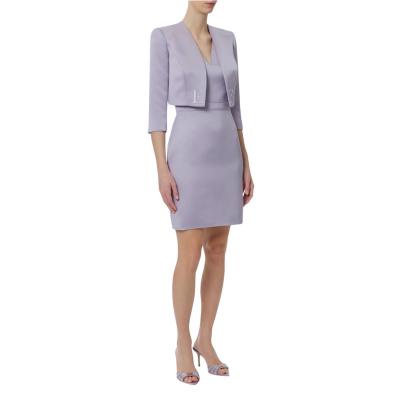 Abito donna Elisabetta franchi in duchesse e tulle con giacca