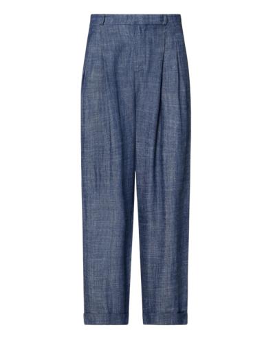 Pantalone in chambray di cotone 