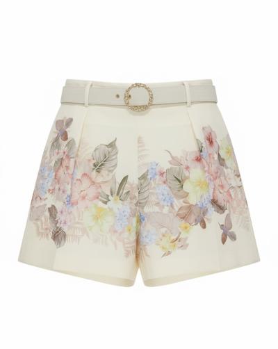 SHORT CON STAMPA FLOREALE 
