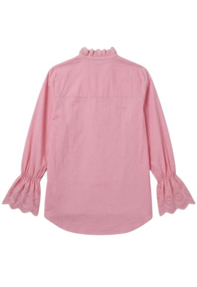 CAMICIA ROSA CON BOTTONI A GIOIELLO