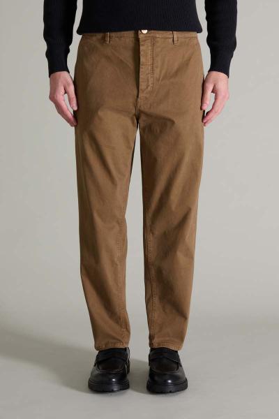 PANTALONE CHINO – JACOB – COTONE SLIM FIT MARRONE