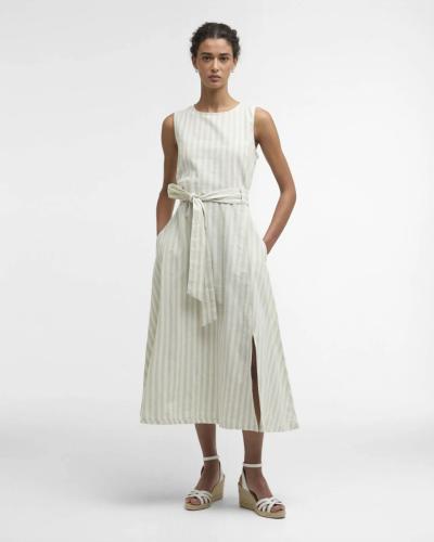 Abito Barbour midi Inez con motivo a righe