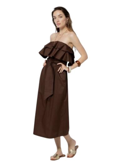 VESTITO IN POPELINE DI COTONE 