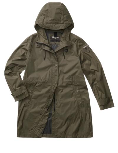 GIACCA IMPERMEABILE CON CAPPUCCIO A ROTOLA