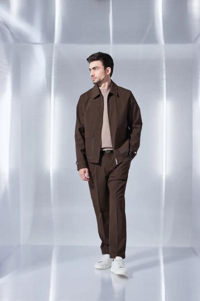 BLOUSON JACKET OVER SHIRT