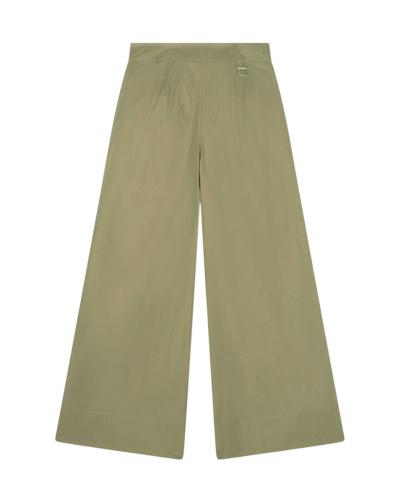 PANTALONI A PALAZZO IN TWILL DI COTONE