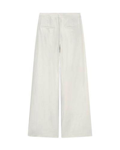 PANTALONI AMPI IN TWILL DI LINO