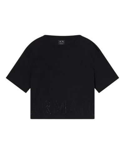 CROPPED T-SHIRT BASIC IN JERSEY DI COTONE