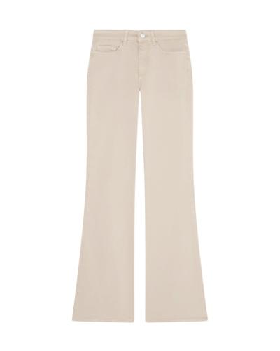 JEANS FLARE TINTO IN CAPO SATIN STRETCH