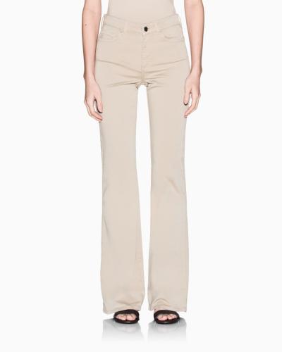 JEANS FLARE TINTO IN CAPO SATIN STRETCH