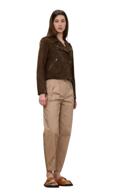 CHIODO DONNA SCAMOSCIATO CHERRY