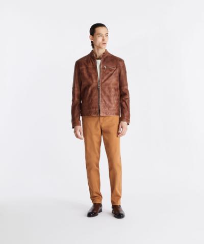 GIACCA SAGUARO PE VEG 11 BIKER IN MORBIDA PELLE