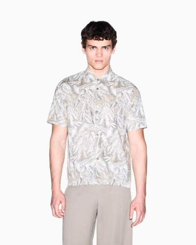CAMICIA IN COTONE FRESCO CON ABBOTTONATURA NASCOSTA